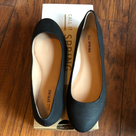 call it spring black flats